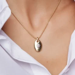 Colgante Donna de Plata Dorada