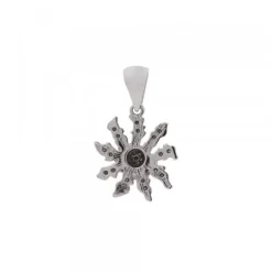 Colgante Eguzkilore de Plata y Circonitas Multicolor