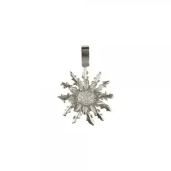 Colgante Eguzkilore Oro Blanco y Brillantes 21mm