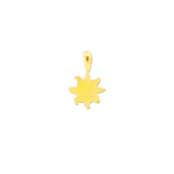 Colgante Eguzkilore Plata Dorada 9mm