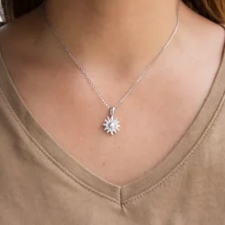 Colgante Eguzkilore Plata 14mm