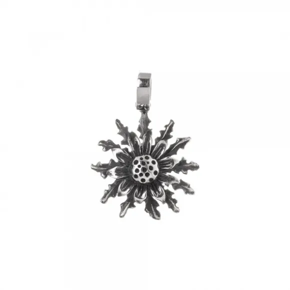 Colgante Eguzkilore Plata Envejecida 21mm