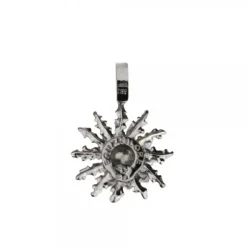 Colgante Eguzkilore Plata Envejecida y Rosa 21mm