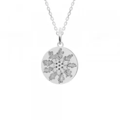 Colgante Eguzkilore Plata 13mm