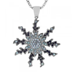 Colgante Eguzkilore Rutenio y Circonitas Azules 45mm