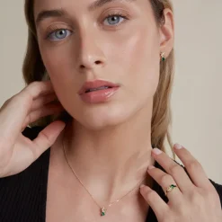 Colgante Enea2 Oro y Esmeralda