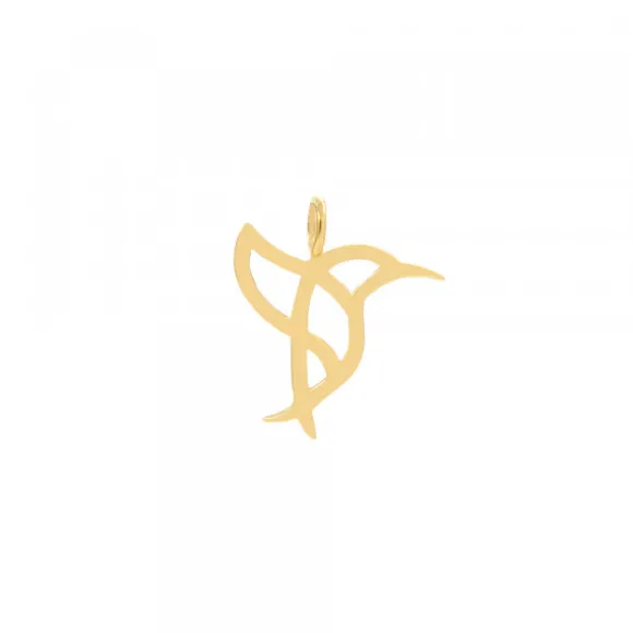 Colgante Gorriontxu Plata Dorada 15mm