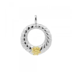 Colgante Grecia de Plata Bicolor