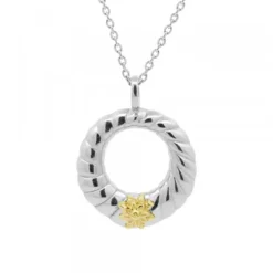 Colgante Grecia de Plata Bicolor