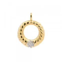 Colgante Grecia de Plata Dorada