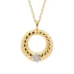 Colgante Grecia de Plata Dorada