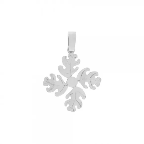 Colgante Haritzburu de Oro Blanco 21mm