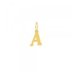Colgante Inicial Lámina Oro 18kt.