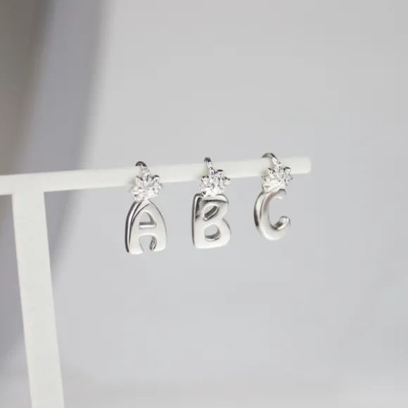 Colgante Inicial Plata 10mm