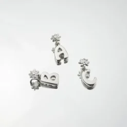 Colgante Inicial Plata 10mm