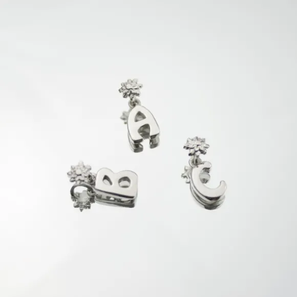 Colgante Inicial Plata 10mm