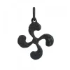 Colgante Lauburu de Plata Oxidada 22mm
