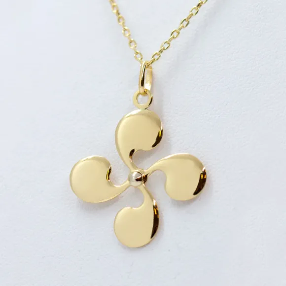 Colgante Lauburu Oro 15mm Personalizable