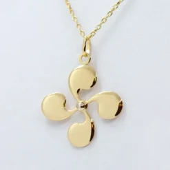 Colgante Lauburu Oro 24mm Personalizable