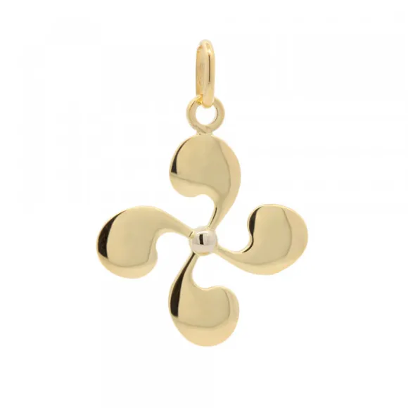 Colgante Lauburu Oro 24mm Personalizable