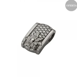 Colgante London Plata Negra y Circonitas Blancas