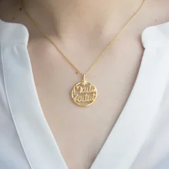 Colgante Maite Zaitut de Plata Dorada