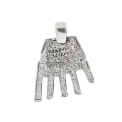 Colgante Mano Irulegi Plata 30mm y Cordón