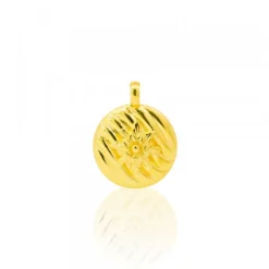 Colgante Mask de Plata Dorada