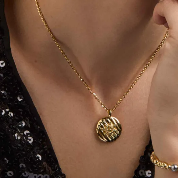 Colgante Mask de Plata Dorada