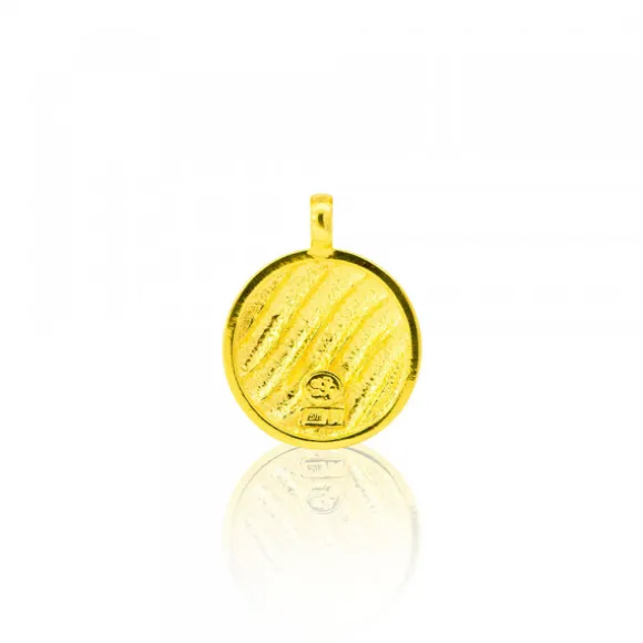 Colgante Mask de Plata Dorada