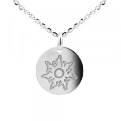 Colgante Medalla Mountain Plata Personalizable