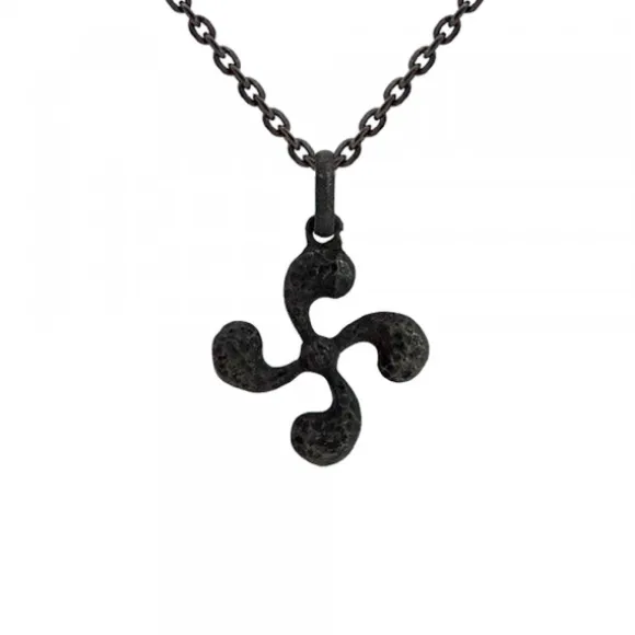 Colgante Mini Lauburu de Plata 17mm