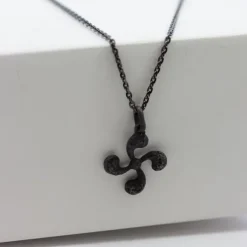 Colgante Mini Lauburu de Plata 17mm