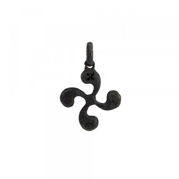 Colgante Mini Lauburu de Plata 17mm