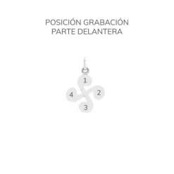 Colgante Mini Lauburu de Plata 17mm