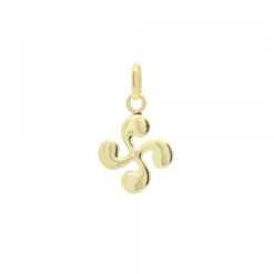 Colgante Mini Lauburu Oro 10mm