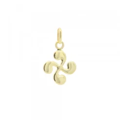 Colgante Mini Lauburu Oro 10mm