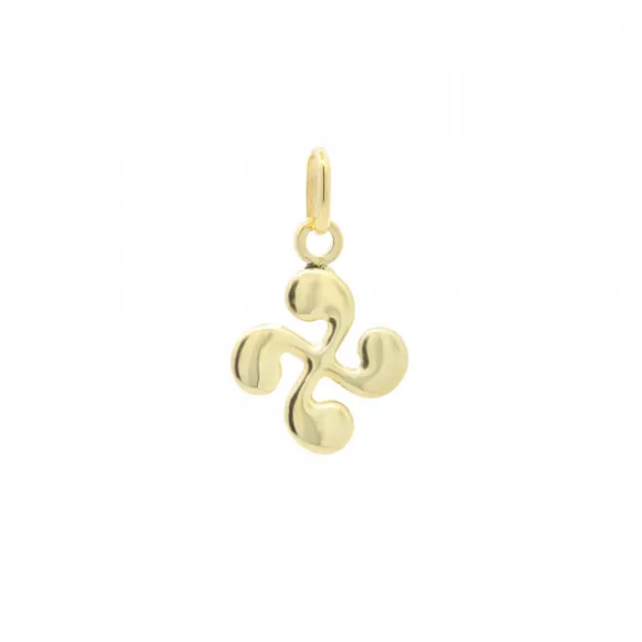 Colgante Mini Lauburu Oro 10mm