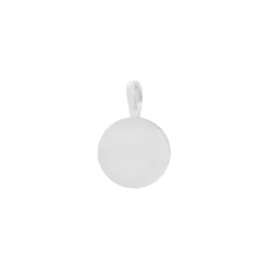 Colgante Mini Lauburu Plata y Circonita Azul