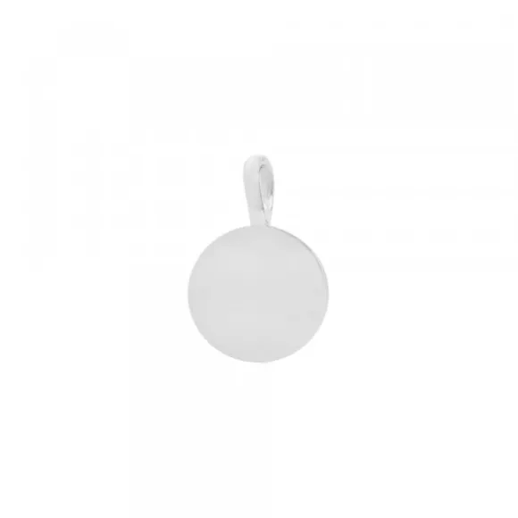 Colgante Mini Lauburu Plata y Circonita Azul