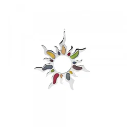 Colgante Mountain Handia de Plata Multicolor