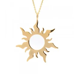 Colgante Mountain Handia Plata Dorada