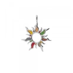 Colgante Mountain Plata Multicolor