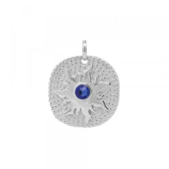 Colgante Mountain Plata y Circonita Azul