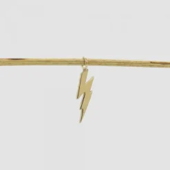 Colgante Rayo de Plata Dorada