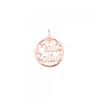 Colgante redondo Maite Zaitut de Plata Rosa