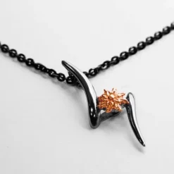 Colgante Tximist de Rutenio y Plata Rosa