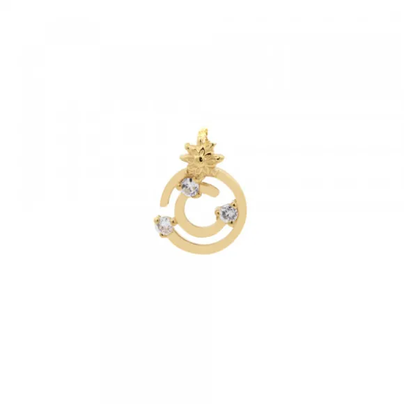 Colgante Zurrunbilo Plata Dorada y Circonitas