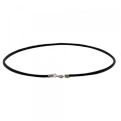 Cordón Cuero Negro 3mm