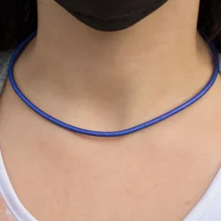 Cordón de Cuero Azul